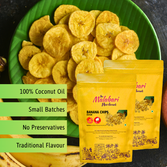 Kerala Banana chips (Original) | Prepared in Coconut oil
