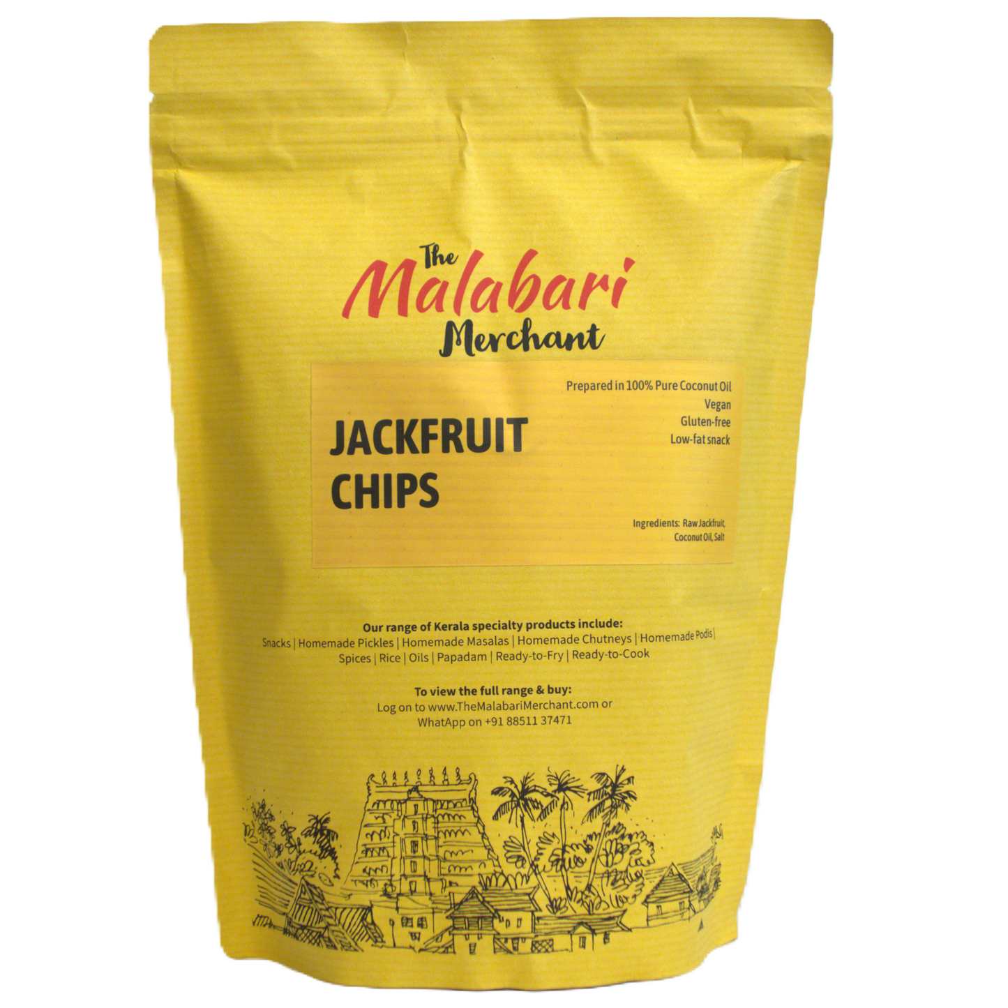 Jackfruit chips | Kathal chips | Fried in Coconut oil | 250 g