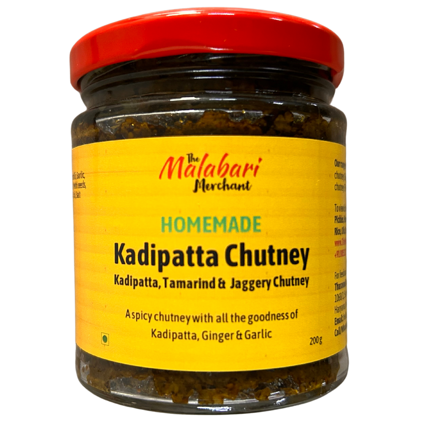 Kadipatta Chutney | Homemade | No Artificial Preservatives | 200 g