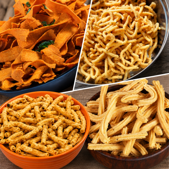 MURUKKU COMBO | Butter murukku, Pepper murukku, Ribbon Pakoda, Rice murukku